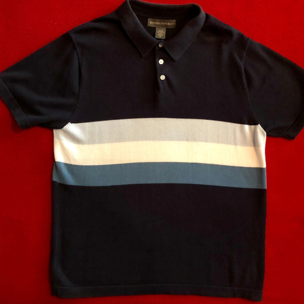 Banana Republic striped polo shirt
